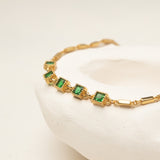 Emerald green necklace 