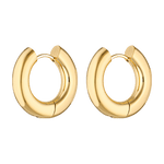gold filled heavy hoops earrings
