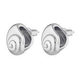 Silver shell shaped earrings