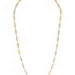 rainbow glass gem necklace