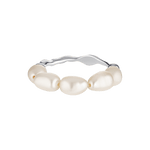Pearl adjustable ring 