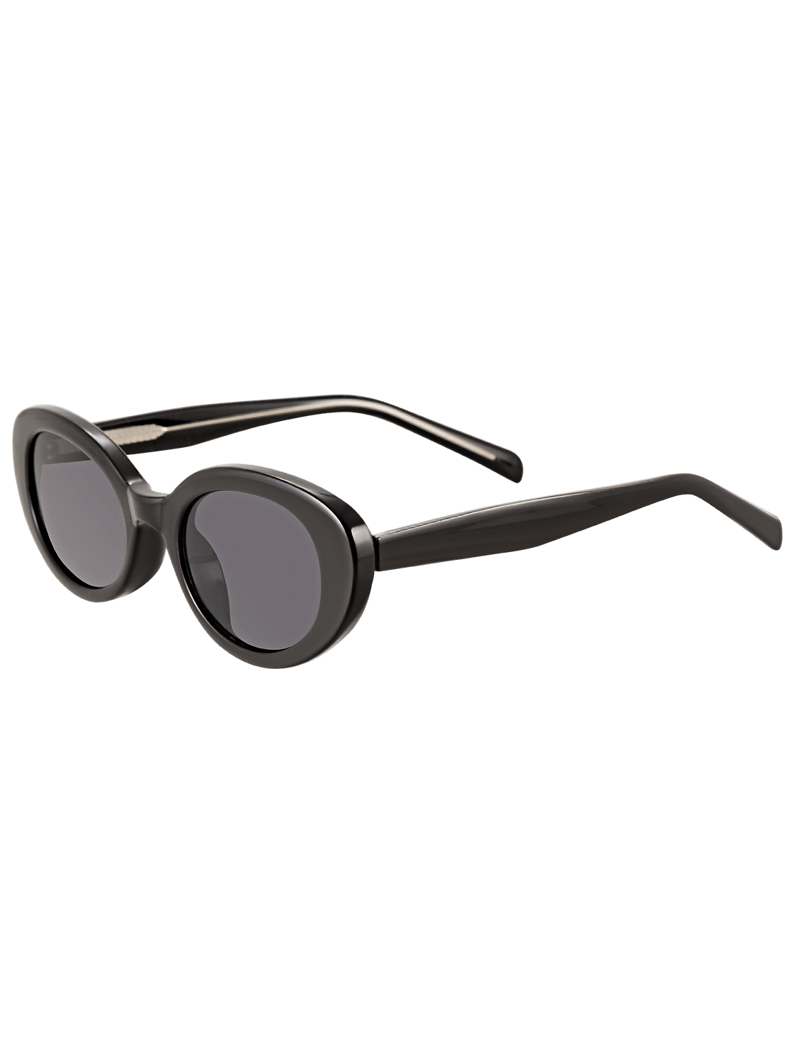 Classic black almond eye shaped sunglasses