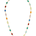 Gold fill rainbow necklace 