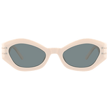Front view of the Campbell cream sunglasses