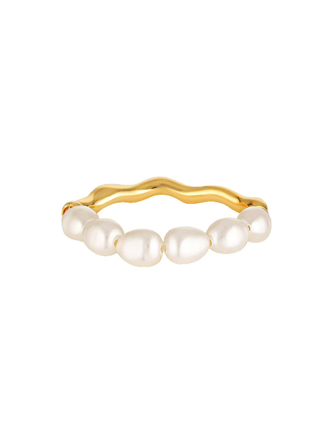 Pearl and gold fill ring
