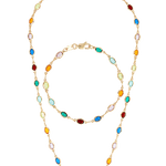 gold filled jewellery with coloured gems