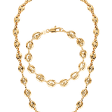 Luxury gold filled necklace Gucci link