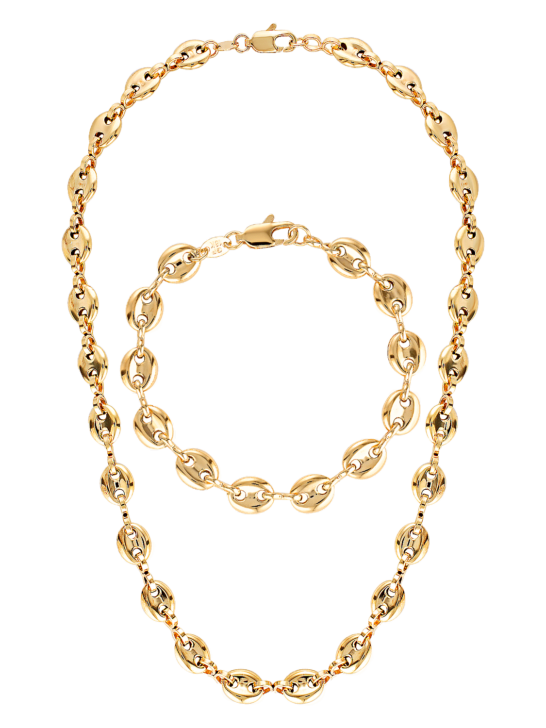 Luxury gold filled necklace Gucci link