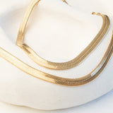 Gold serpent necklace and bracelet