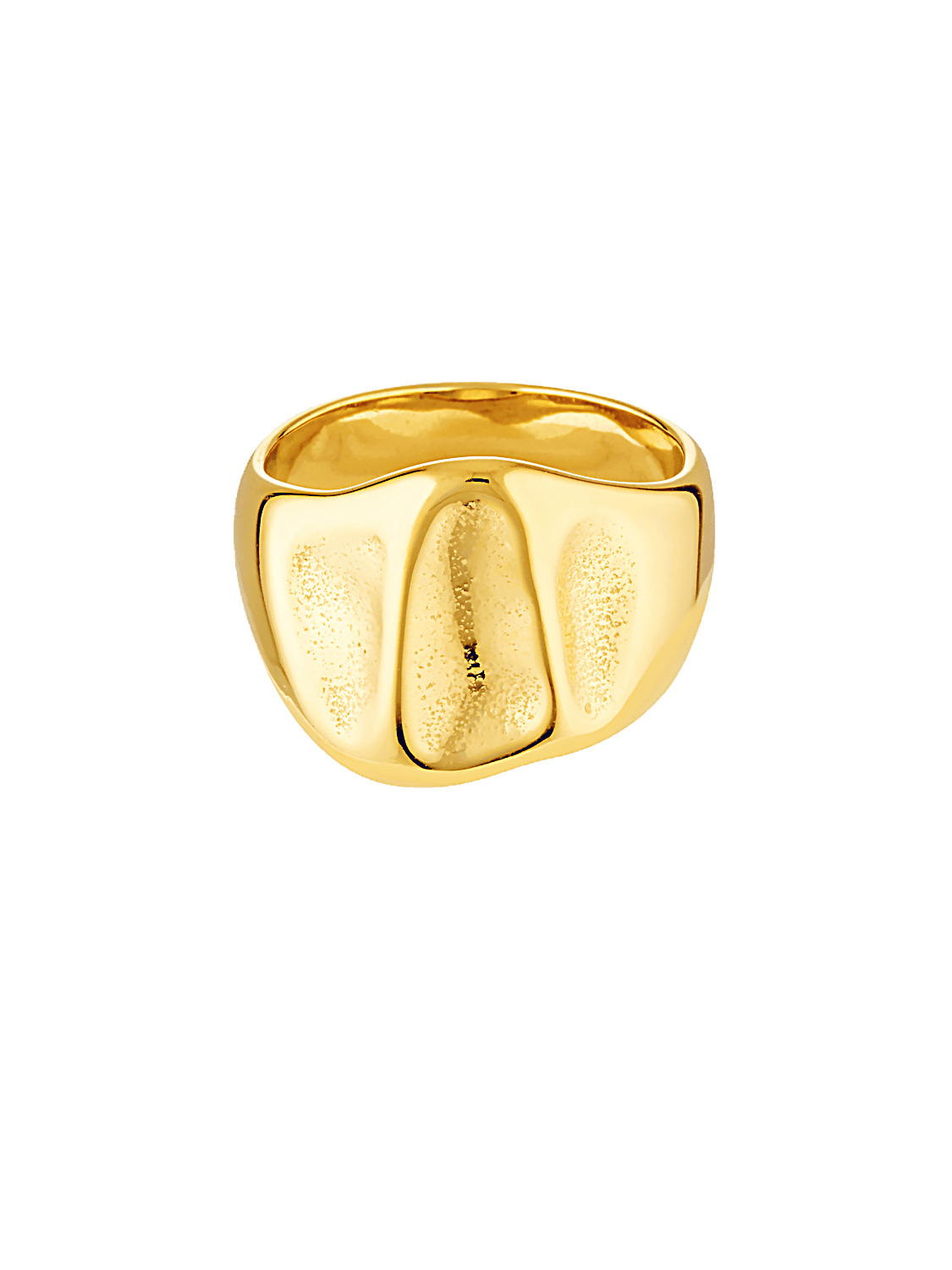 Gold fill textured ring 