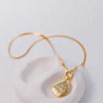 Gold vermeil locket and Chelsea chain